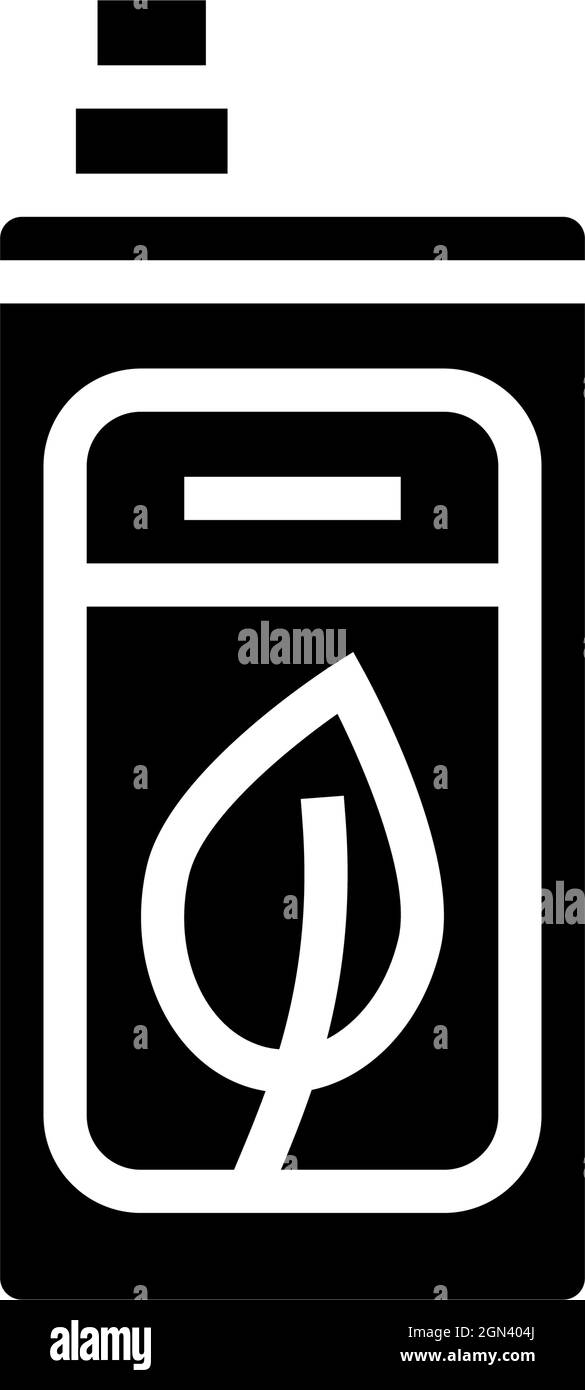 eco friendly detergent glyph icon vector illustration Stock Vector ...