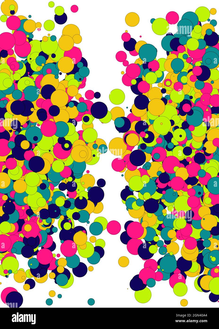 Colorful Universe Distribution Computational Generative Art background illustration Stock Vector
