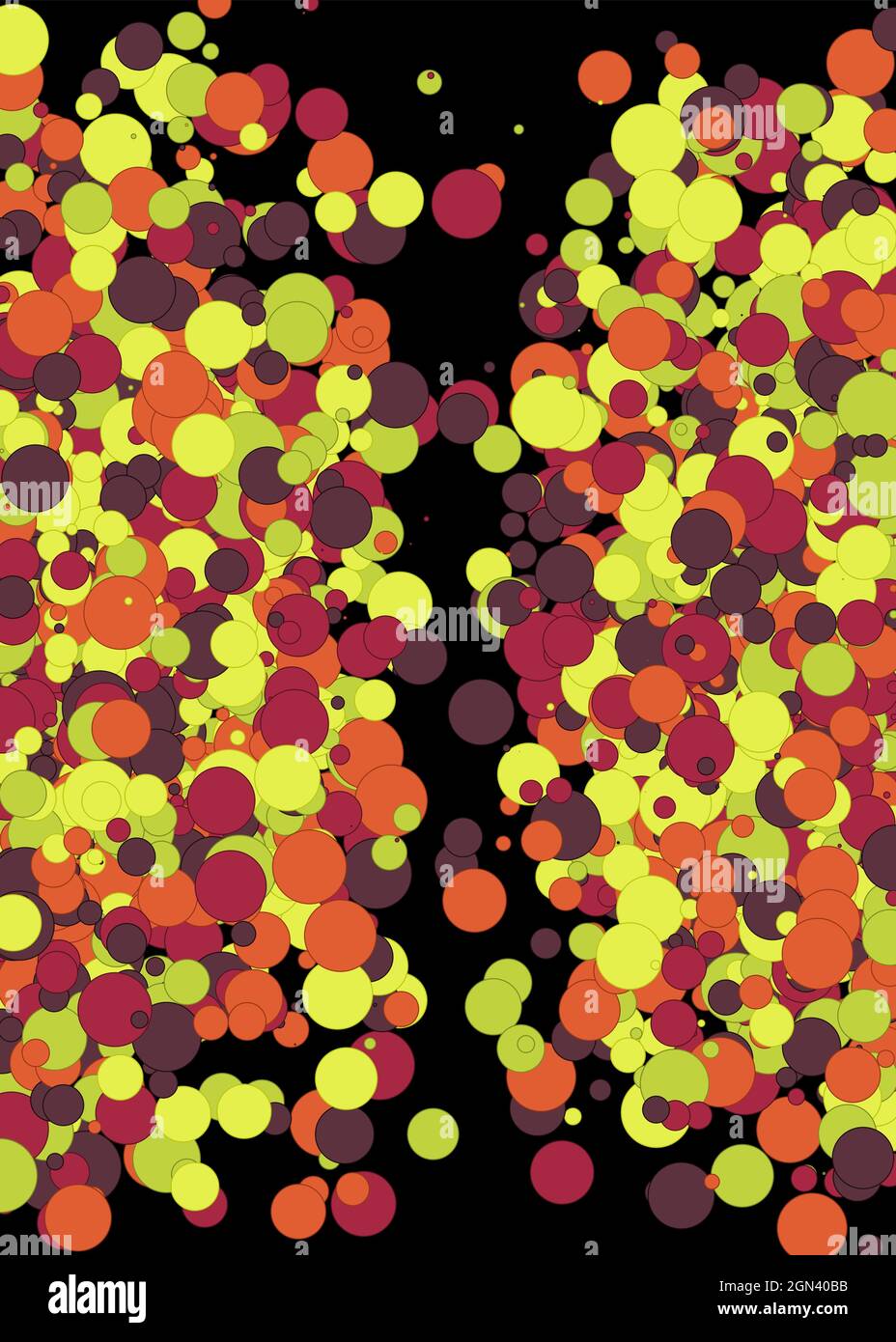 Colorful Universe Distribution Computational Generative Art background illustration Stock Vector