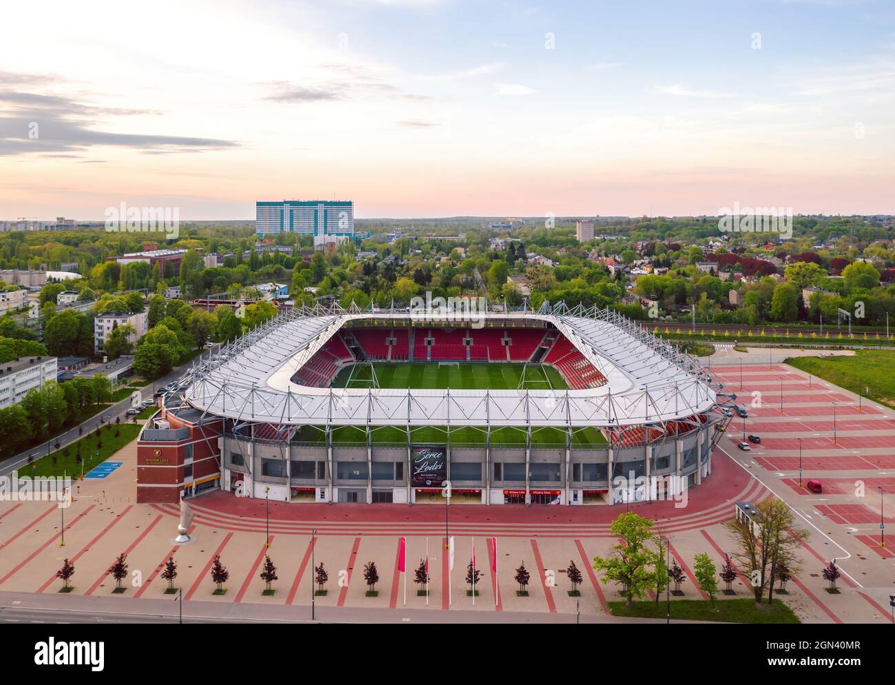 Łódź, Poland May 2021 Widzew Stadium (Widzew Łódź Municipal Stadium