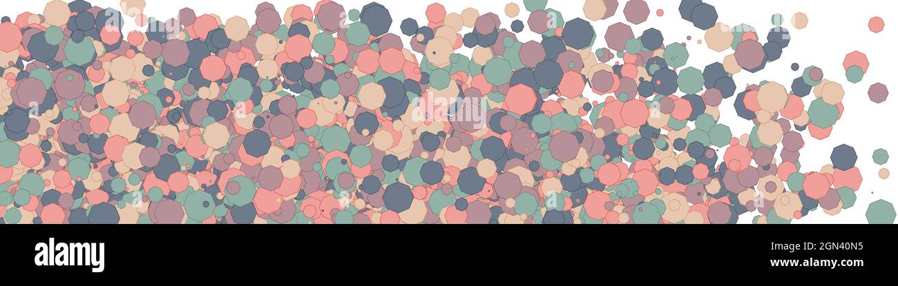 Colorful Universe Distribution Computational Generative Art background illustration Stock Vector