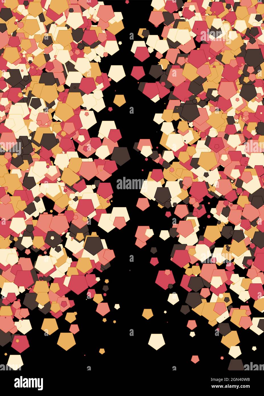 Colorful Universe Distribution Computational Generative Art background illustration Stock Vector