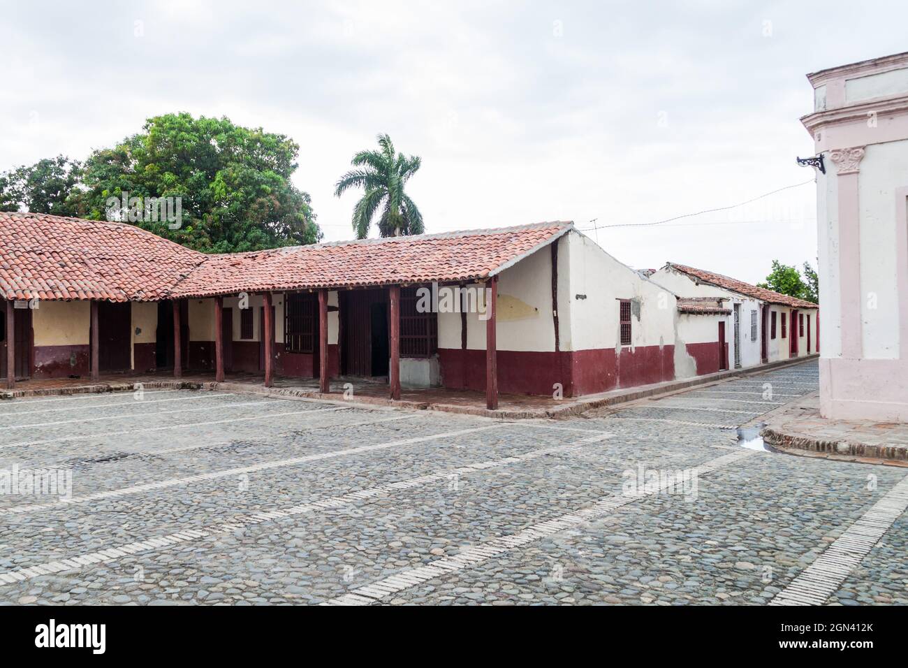 Plaza del Himno Nacional square in the center of Bayamo, Cuba Stock ...