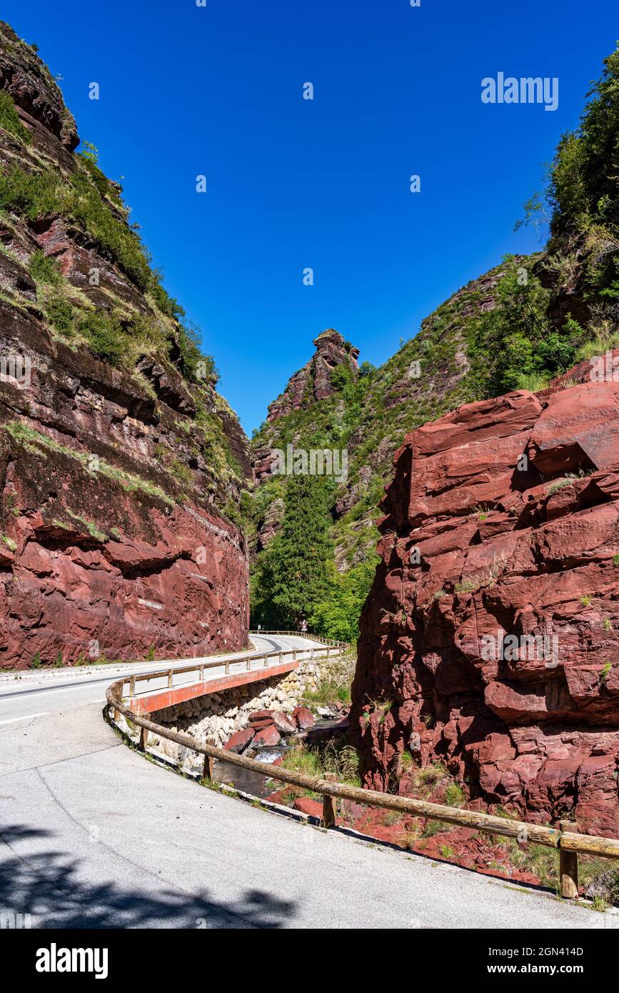 The Gorges du Cians, famous canyon in Alpes-Maritimes, Provence-Alpes-Cote-d'Azur, France Stock Photo