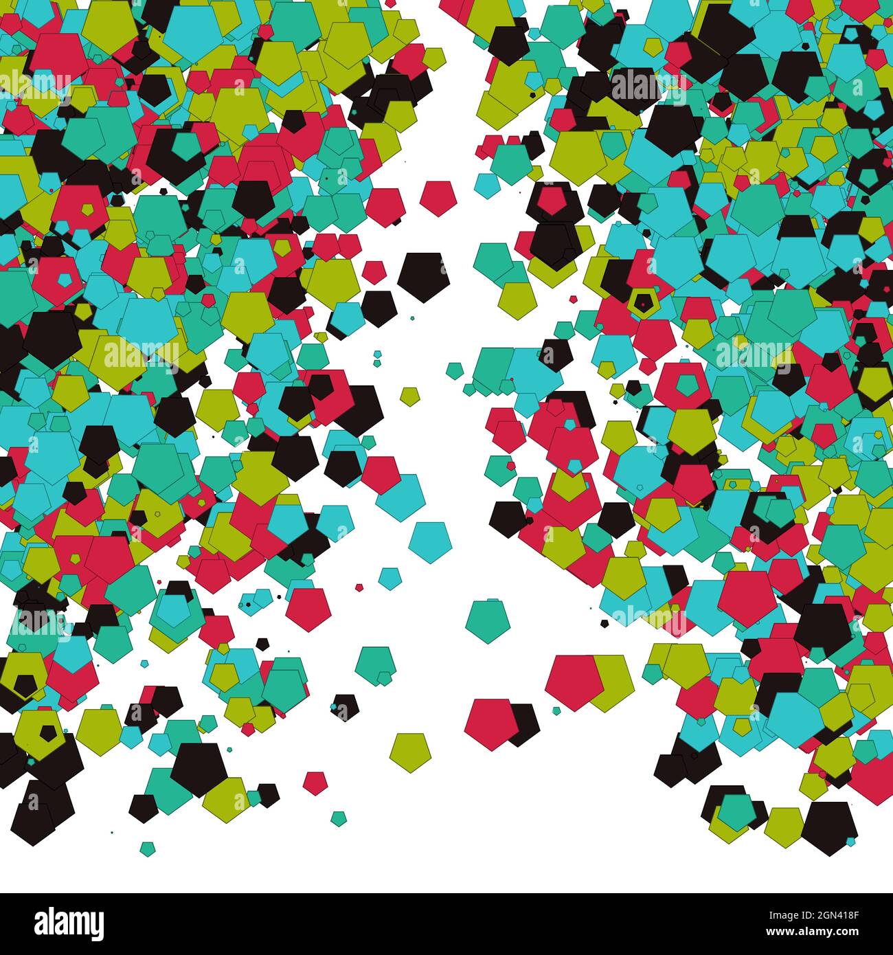 Colorful Universe Distribution Computational Generative Art background illustration Stock Vector