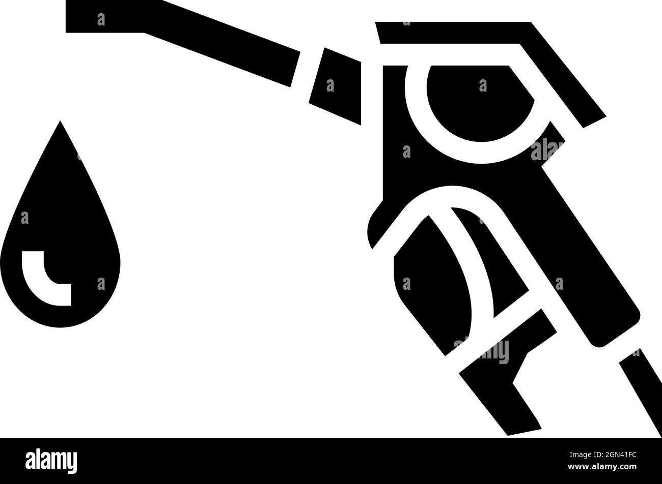 hydrogen gas station glyph icon vector illustration Stock Vector Image ...
