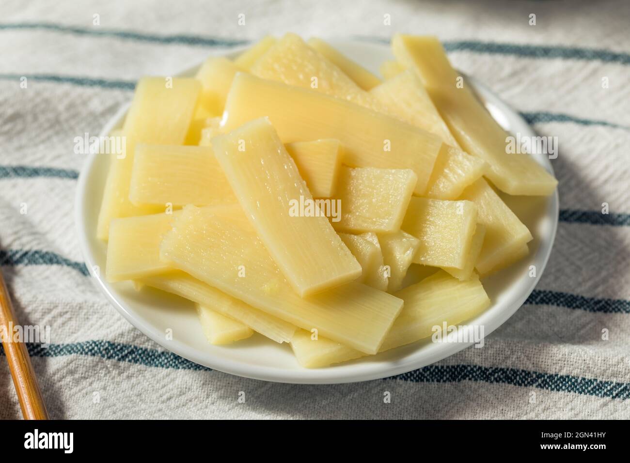 Healthy Canned Bamboo Shoots in a Bowl Stock Photo Alamy
