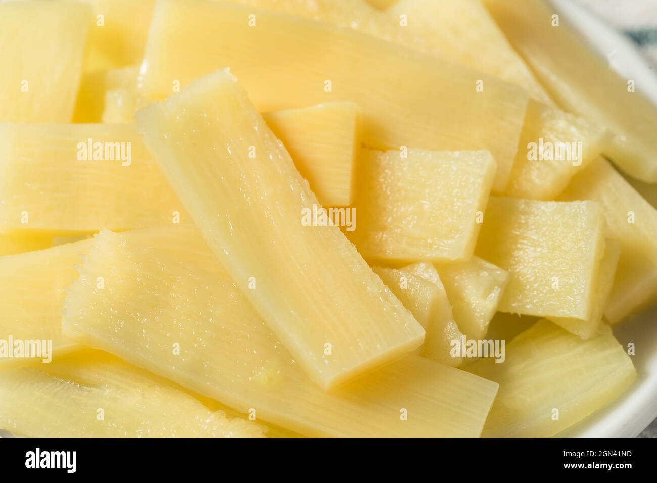 Healthy Canned Bamboo Shoots in a Bowl Stock Photo Alamy
