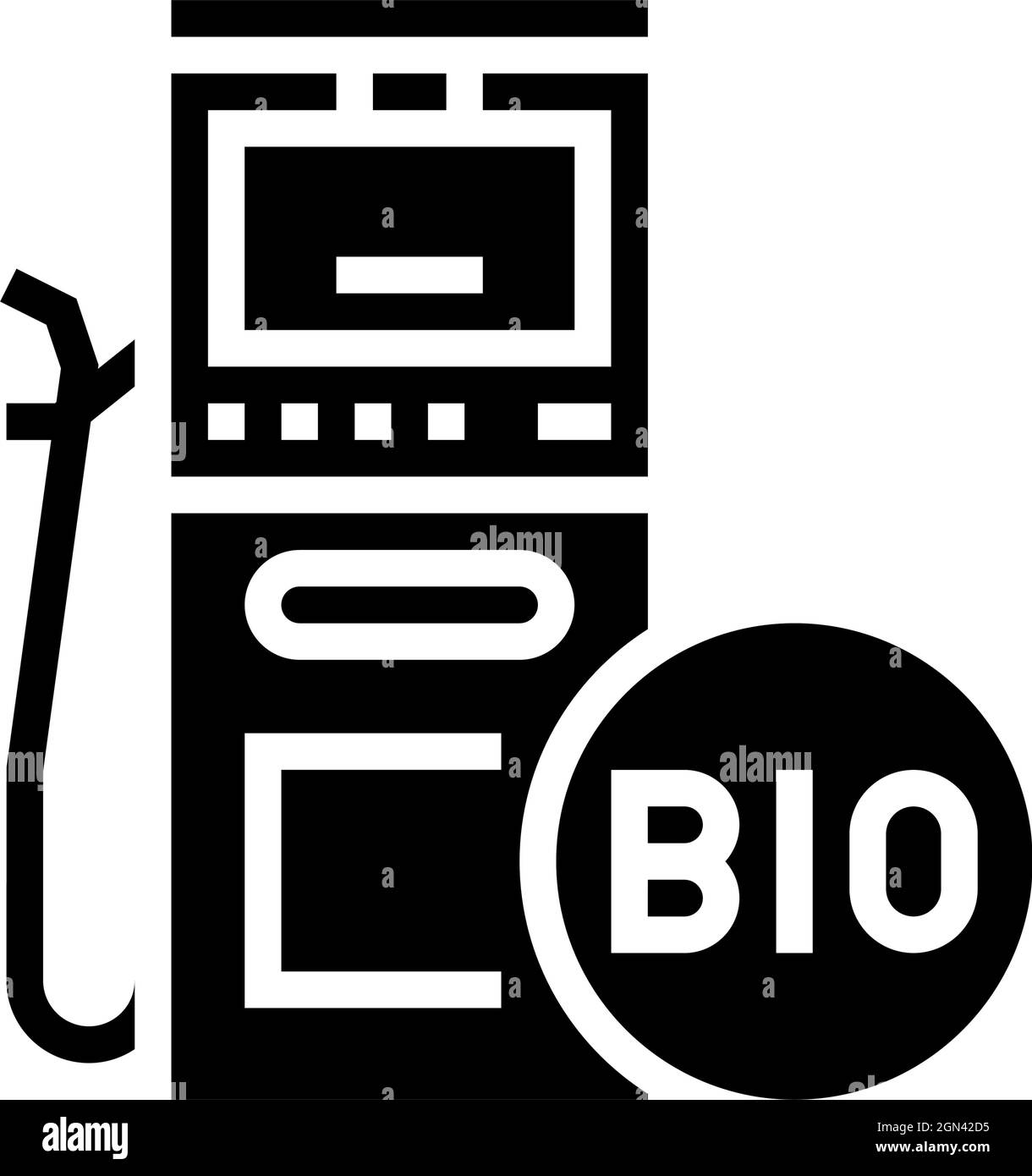 gasoline gas station glyph icon vector illustration Stock Vector Image ...