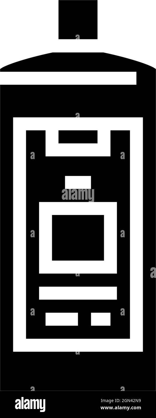 color safe detergent glyph icon vector illustration Stock Vector Image ...