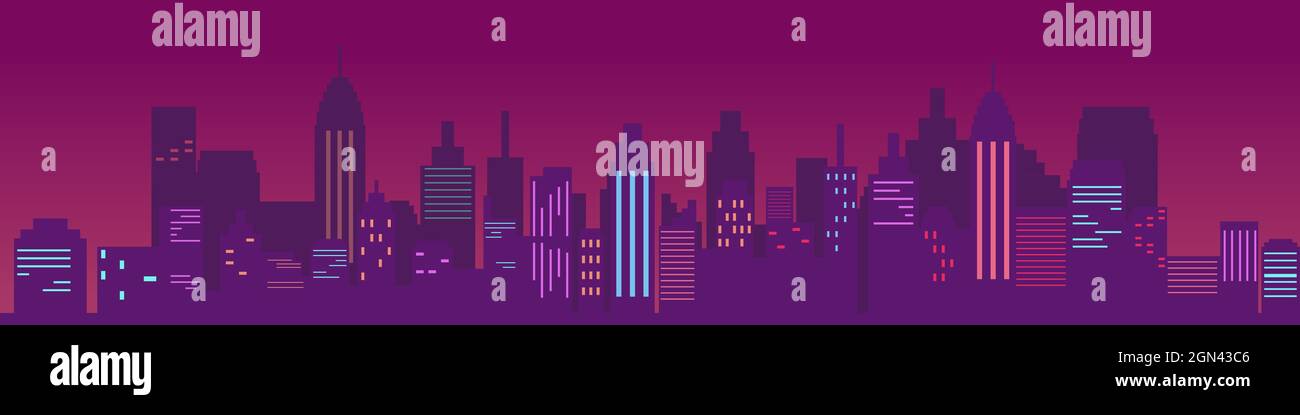 Illustration vector design of urban cityscape Stock Vector Image & Art ...