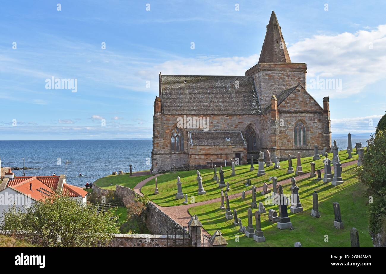 Parish Church St Monans, by Anstruther, Fife, Scotland Stock Photo