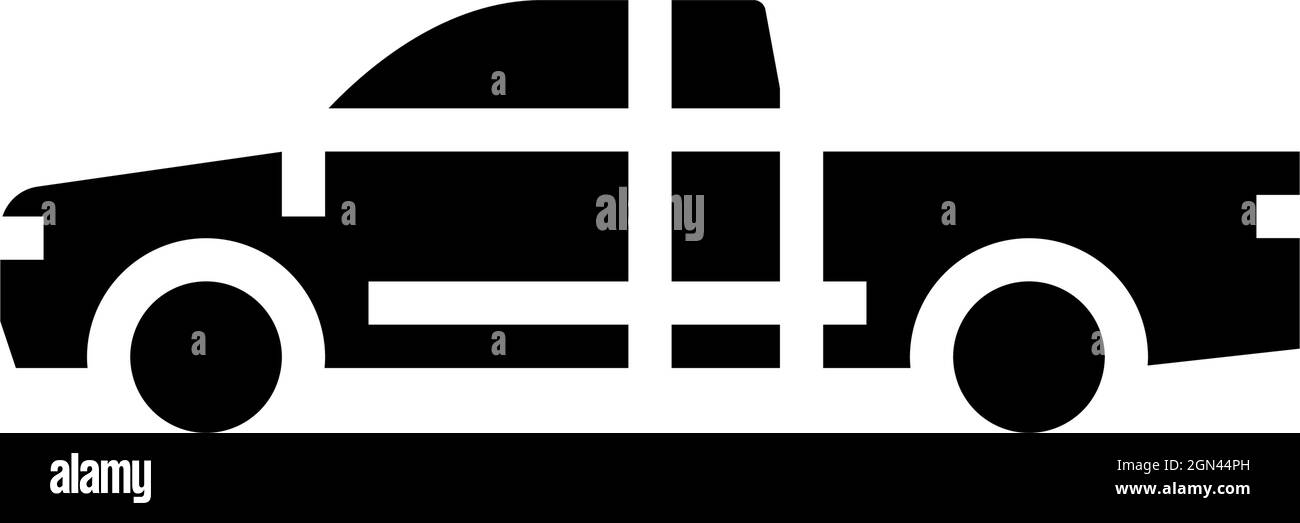 truck car glyph icon vector illustration Stock Vector Image & Art - Alamy