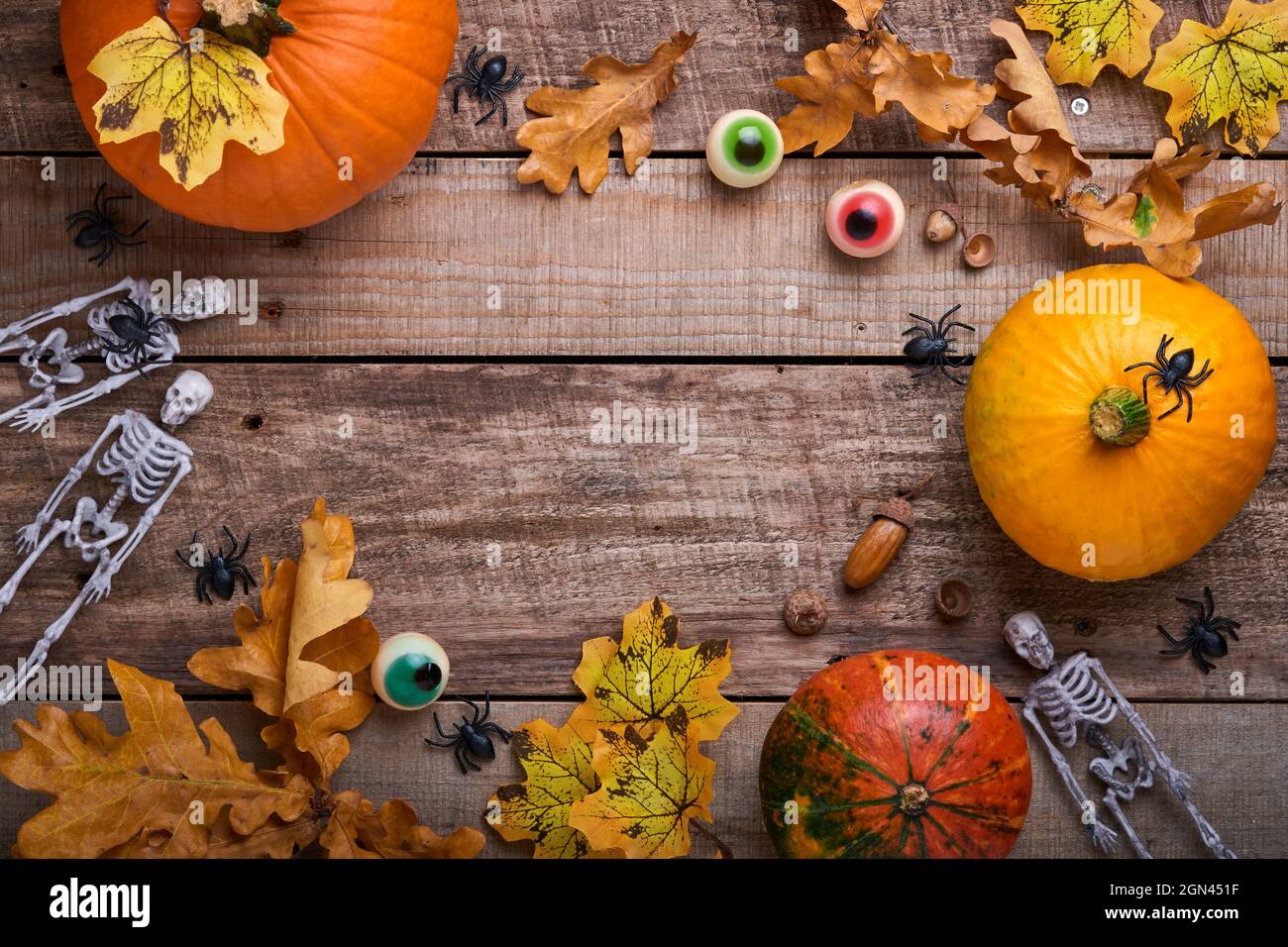 Flat halloween holiday horizontal hi res stock photography and images