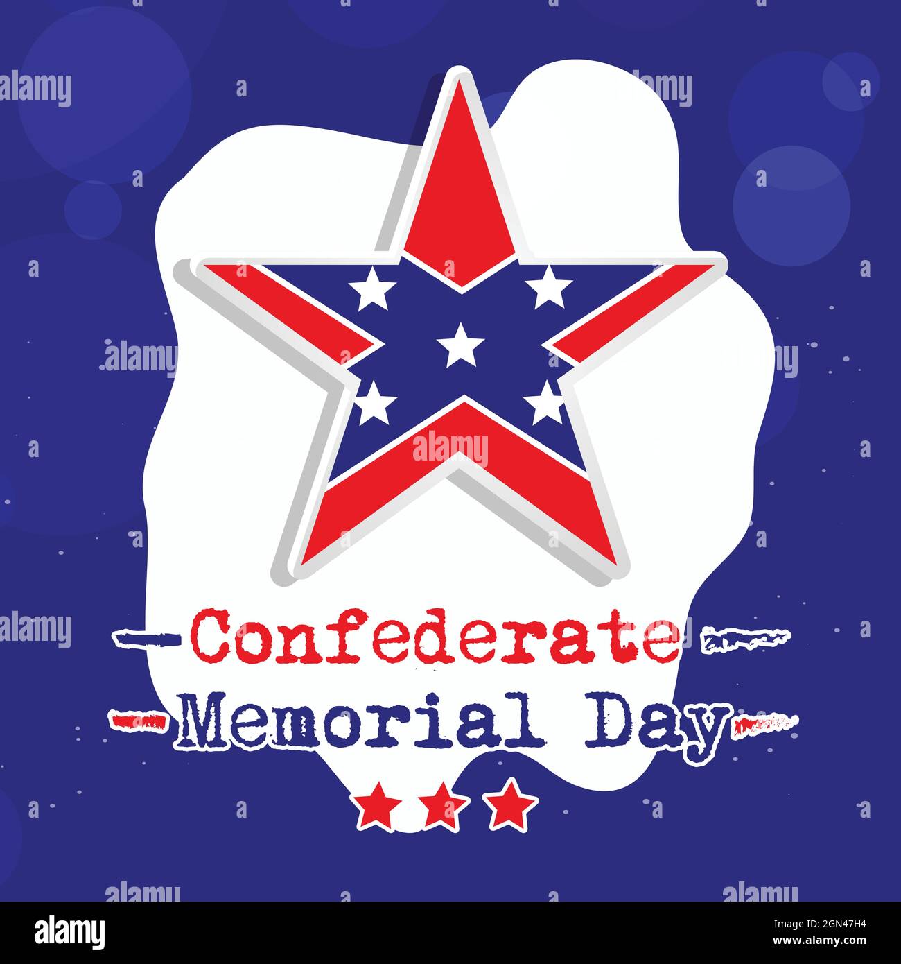 Confederate Memorial Day Stock Vector Image &amp; Art - Alamy