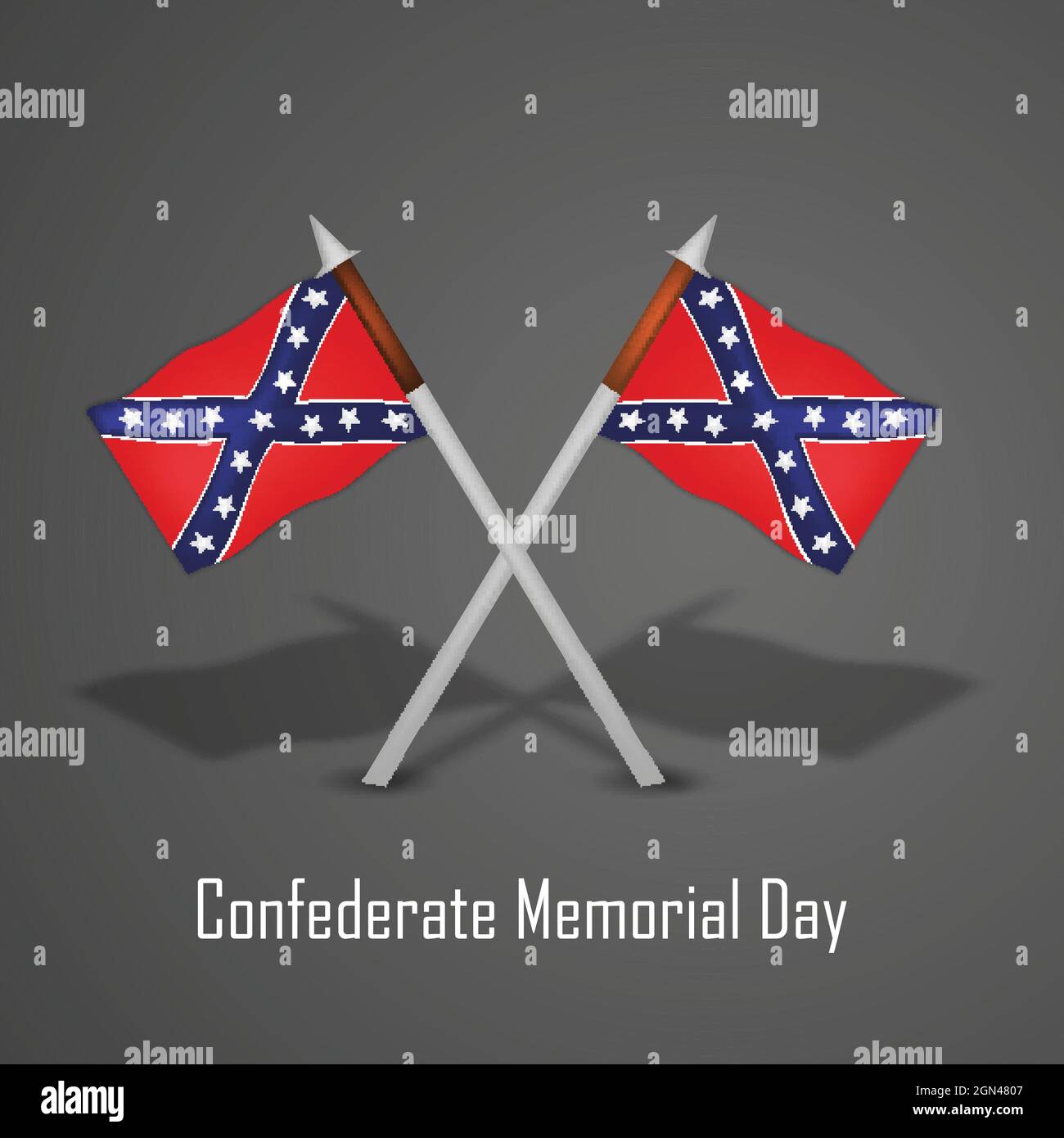 Confederate Memorial Day Stock Vector Image &amp; Art - Alamy