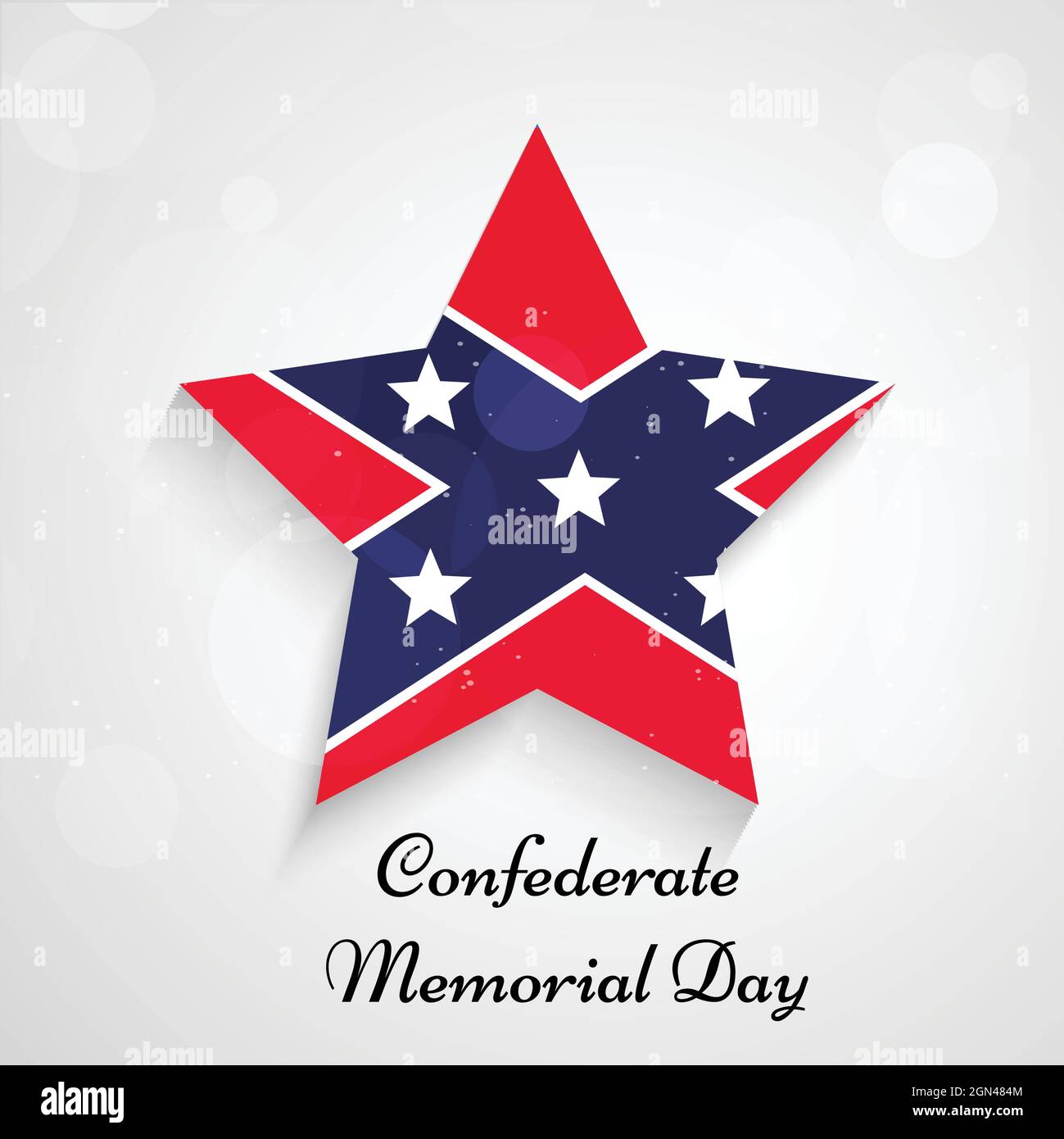 Confederate Memorial Day Stock Vector Image &amp; Art - Alamy