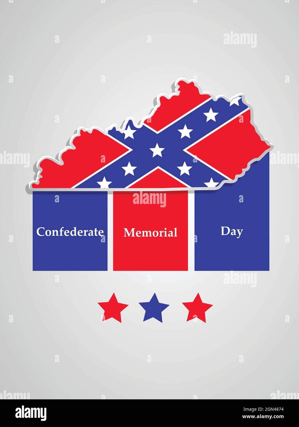 Confederate Memorial Day Stock Vector Image &amp; Art - Alamy