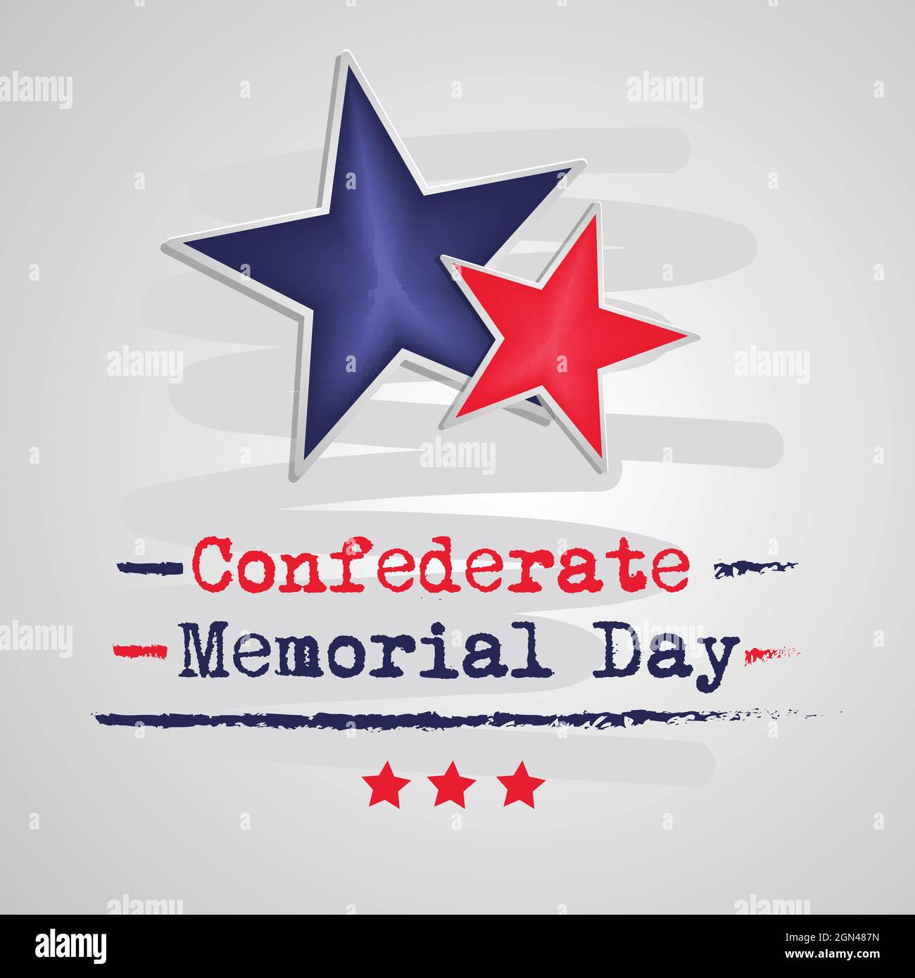 Confederate Memorial Day Stock Vector Image &amp; Art - Alamy