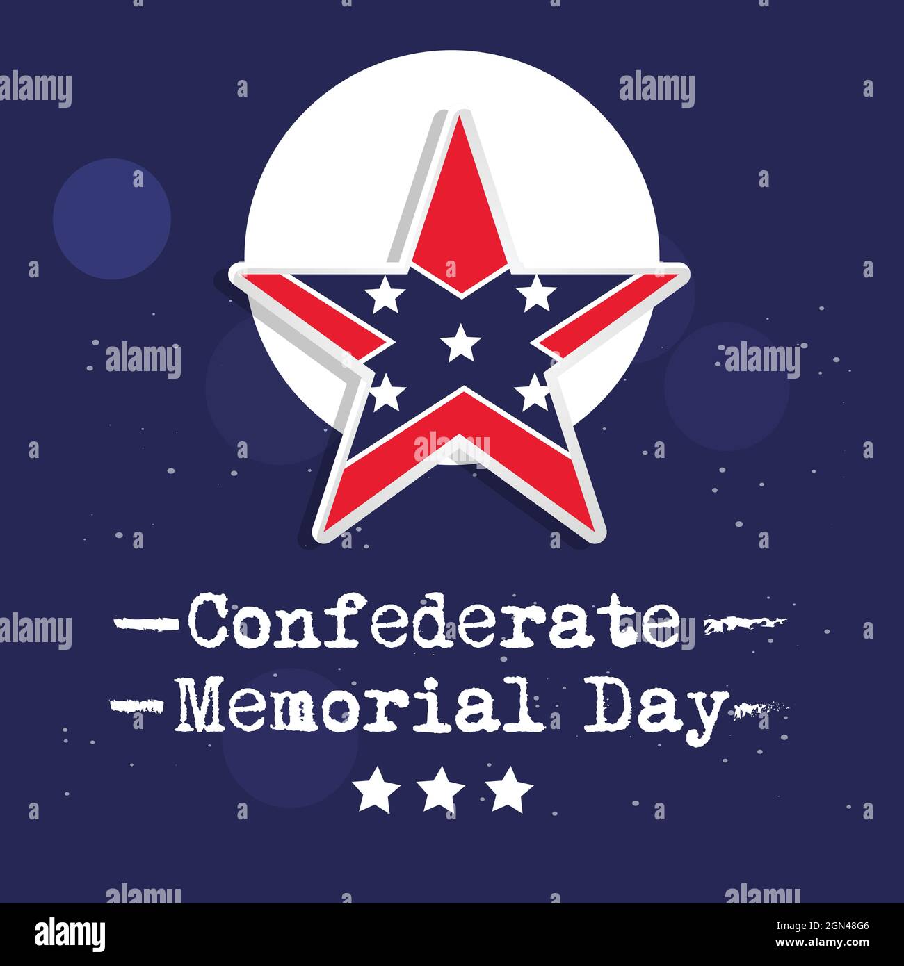 Confederate Memorial Day Stock Vector Image &amp; Art - Alamy
