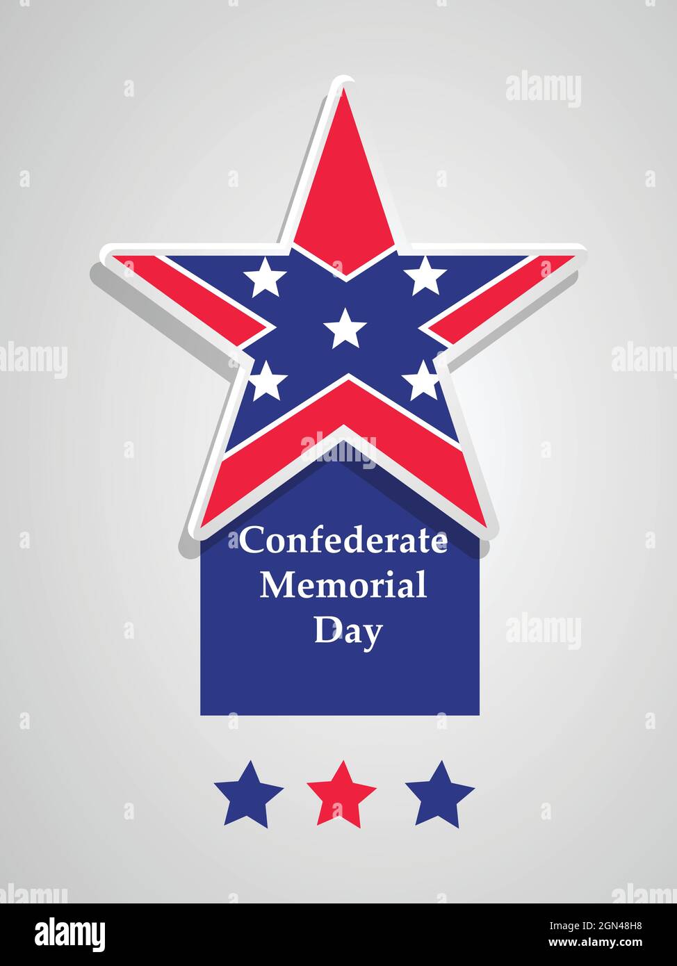 Confederate Memorial Day Stock Vector Image &amp; Art - Alamy