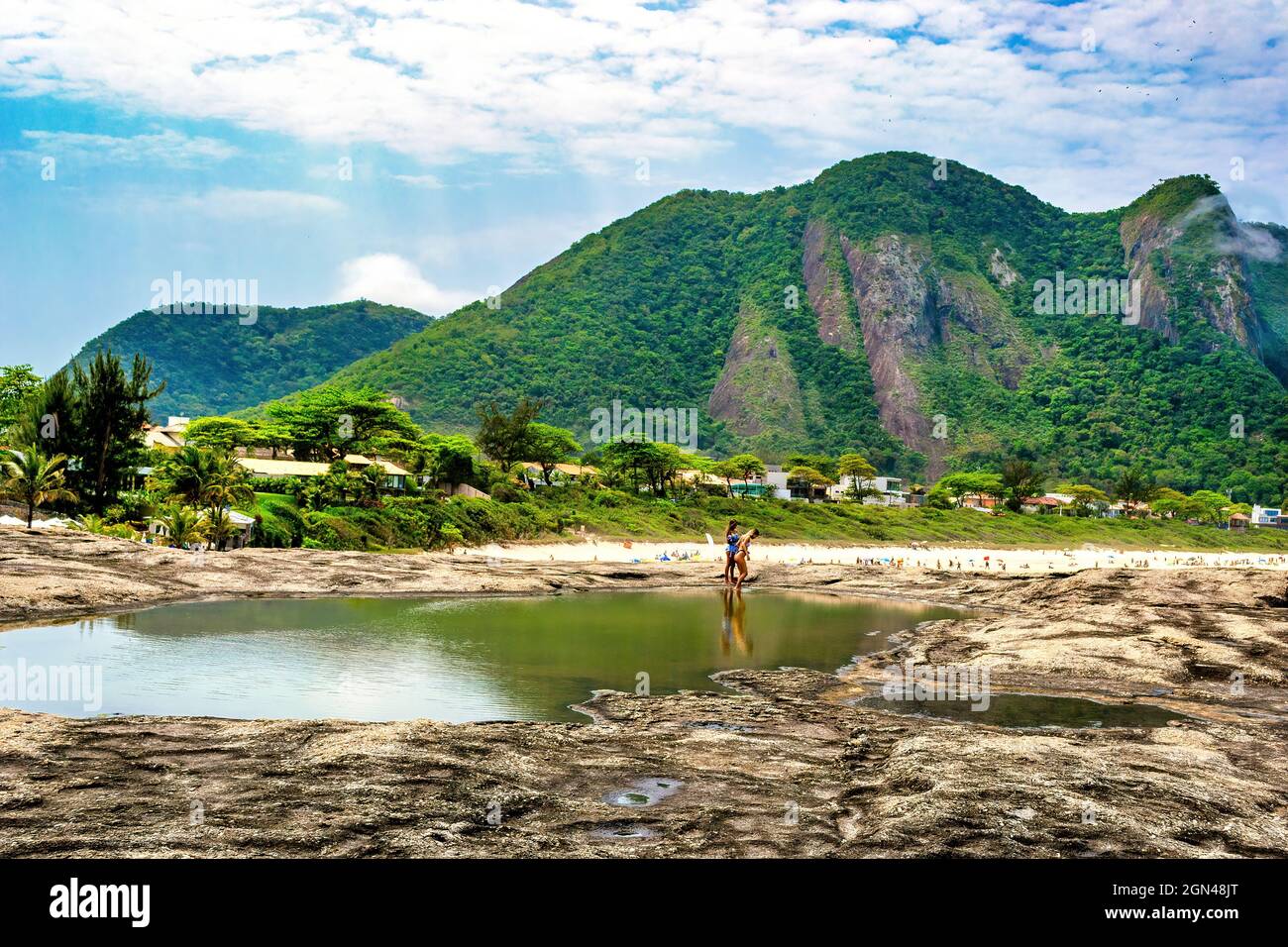 itacoatiara, beach, brazil, rio de janeiro, state, Stock Photo