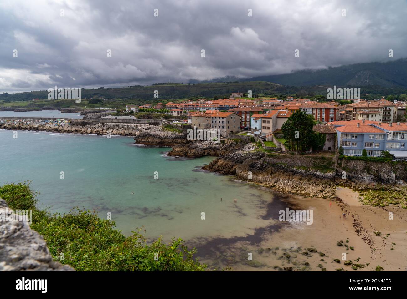 Llanes village in Asturias, Spain Stock Photo - Alamy