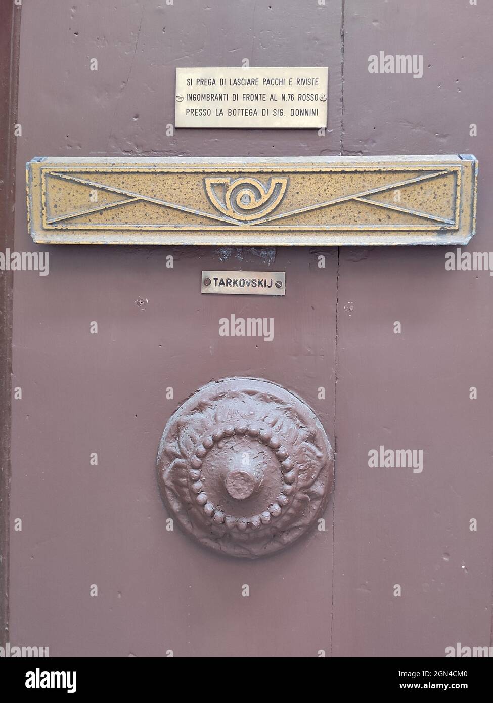 Andrei Tarkovsky house, Florence, September 2021 Stock Photo