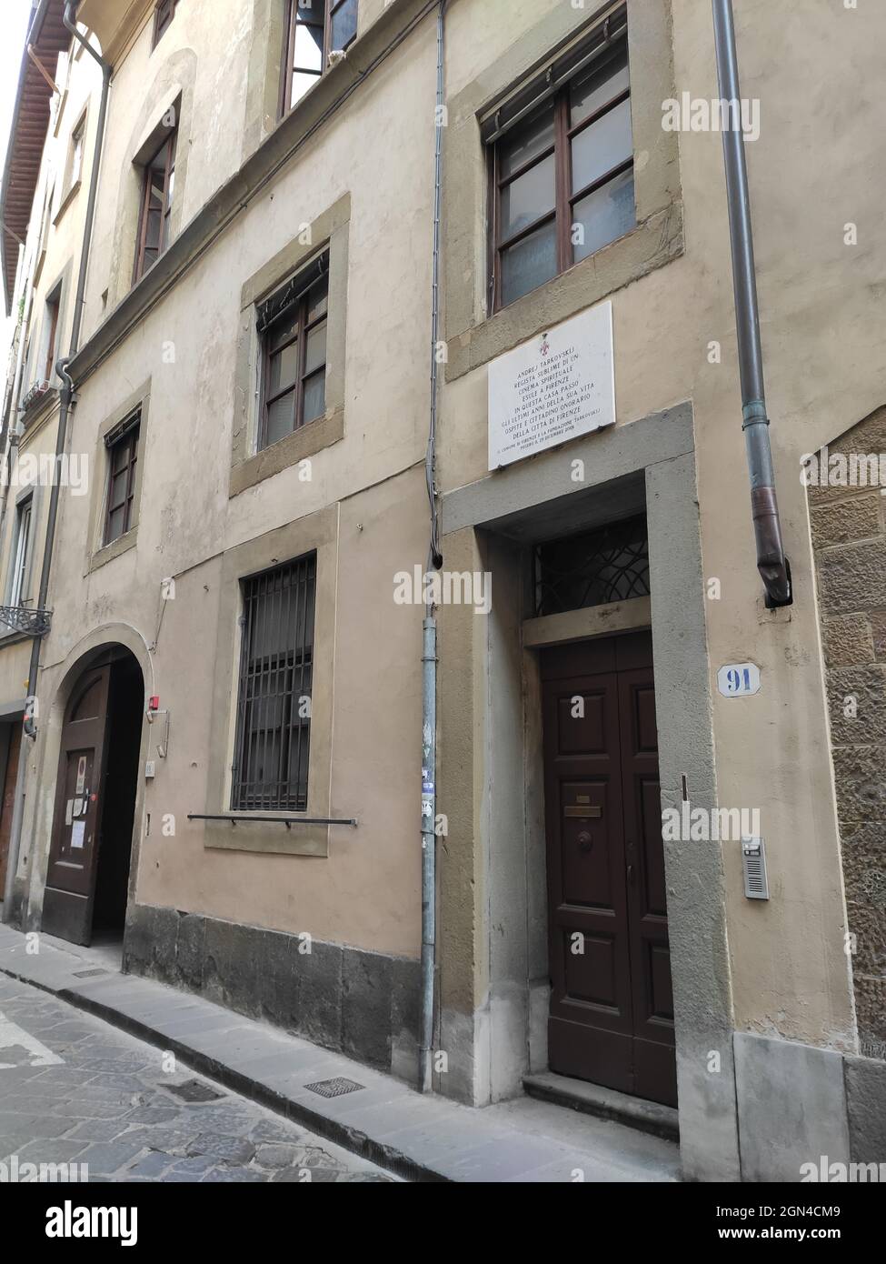 House of Andrei Tarkovsky, Florence, September 2021 Stock Photo