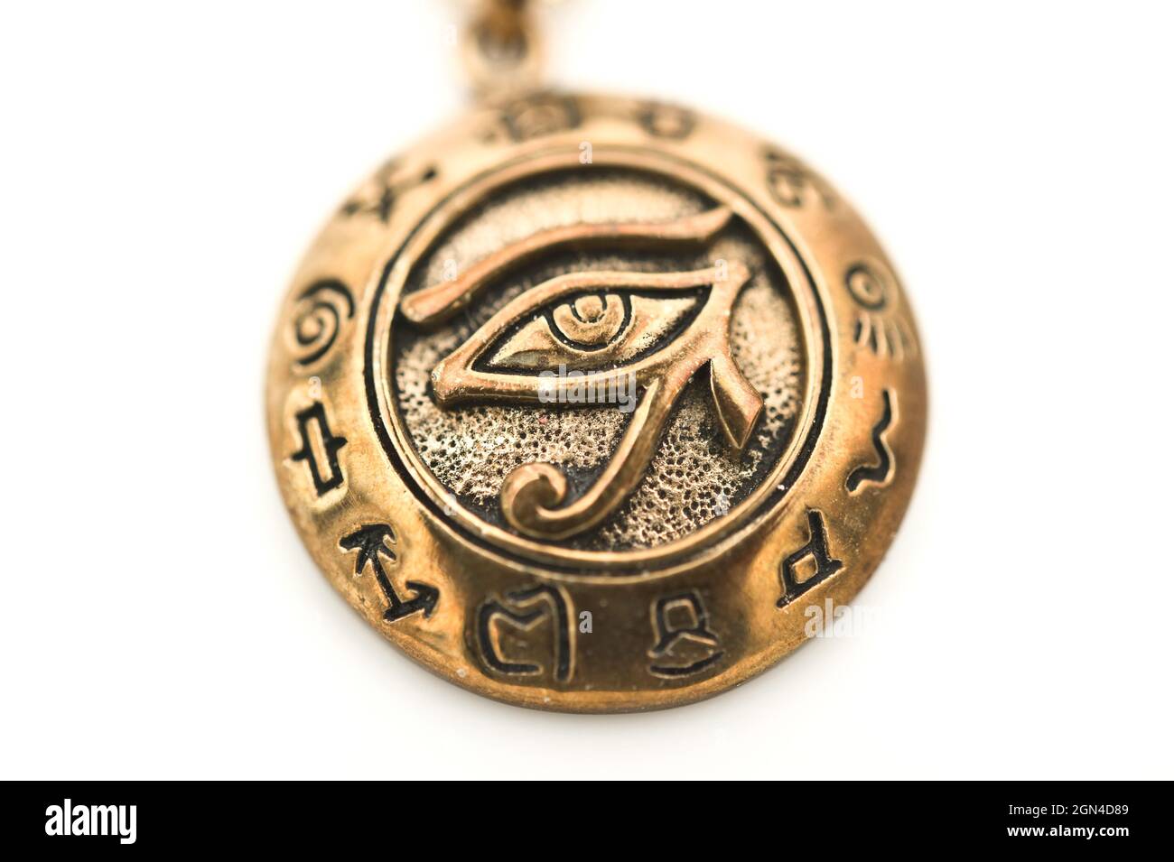 Egyptian amulet with the eye of Horus Stock Photo - Alamy