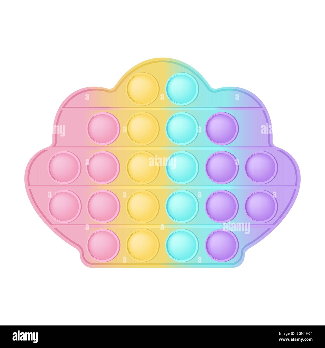 Pop it a fashionable silicon toy for fidgets. Addictive anti-stress pearl  toy in pastel colors. Bubble sensory developing popit for kids fingers.  Vect Stock Vector Image & Art - Alamy