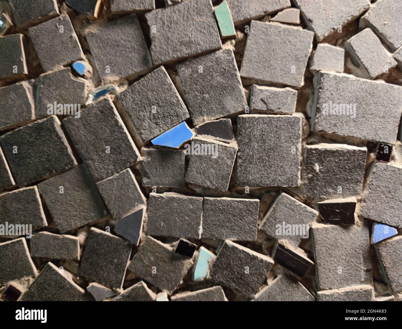 ceramic tile wall detail mosaic Stock Photo Alamy