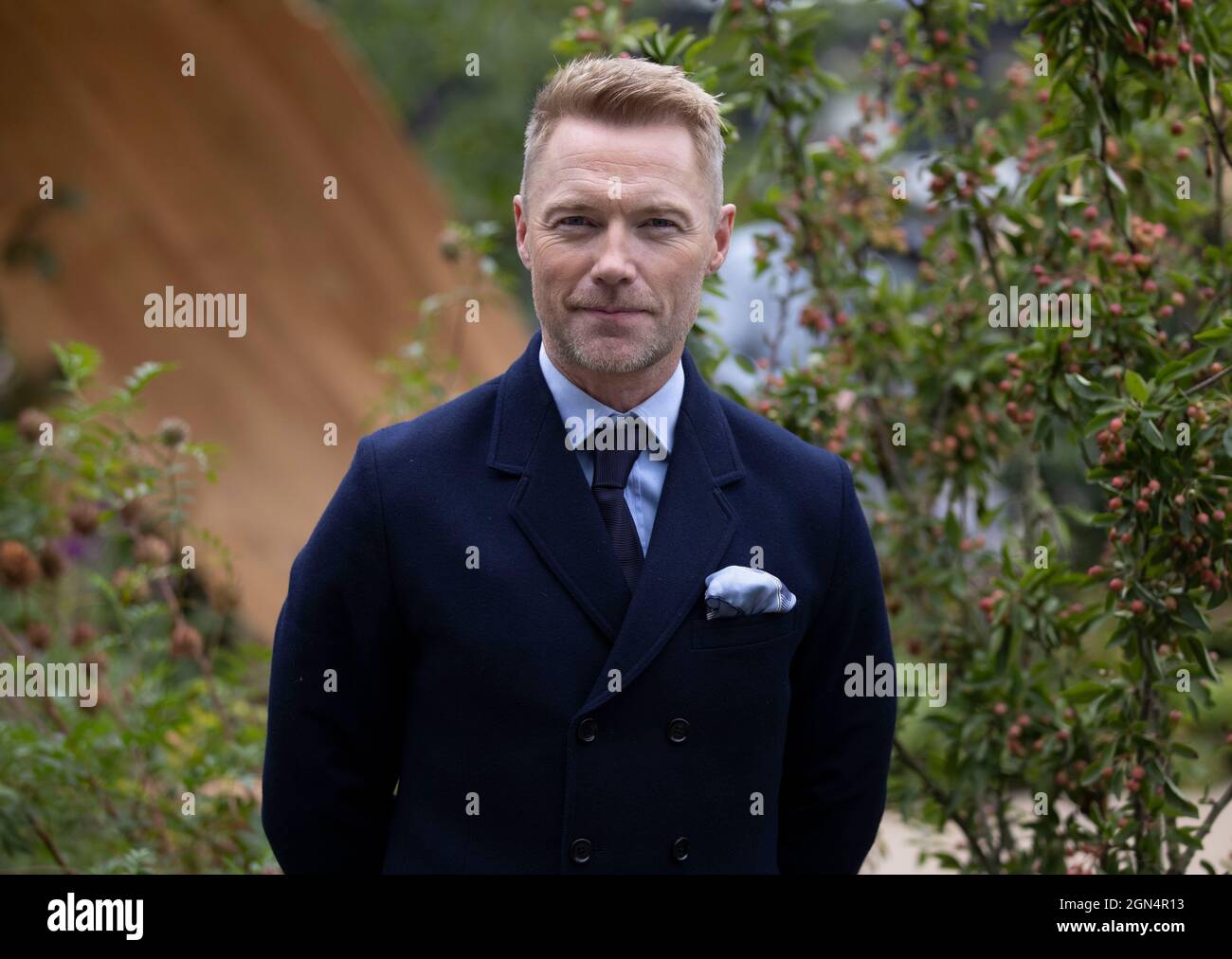 Ronan Keating,  Irish singer, songwriter, and television & radio presenter who currently hosts a breakfast show on Magic Radio at the RHS Chelsea Flow. Stock Photo