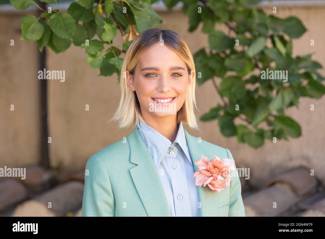 Actress Denise Tantucci attends photocall of the film "Tre Piani" in