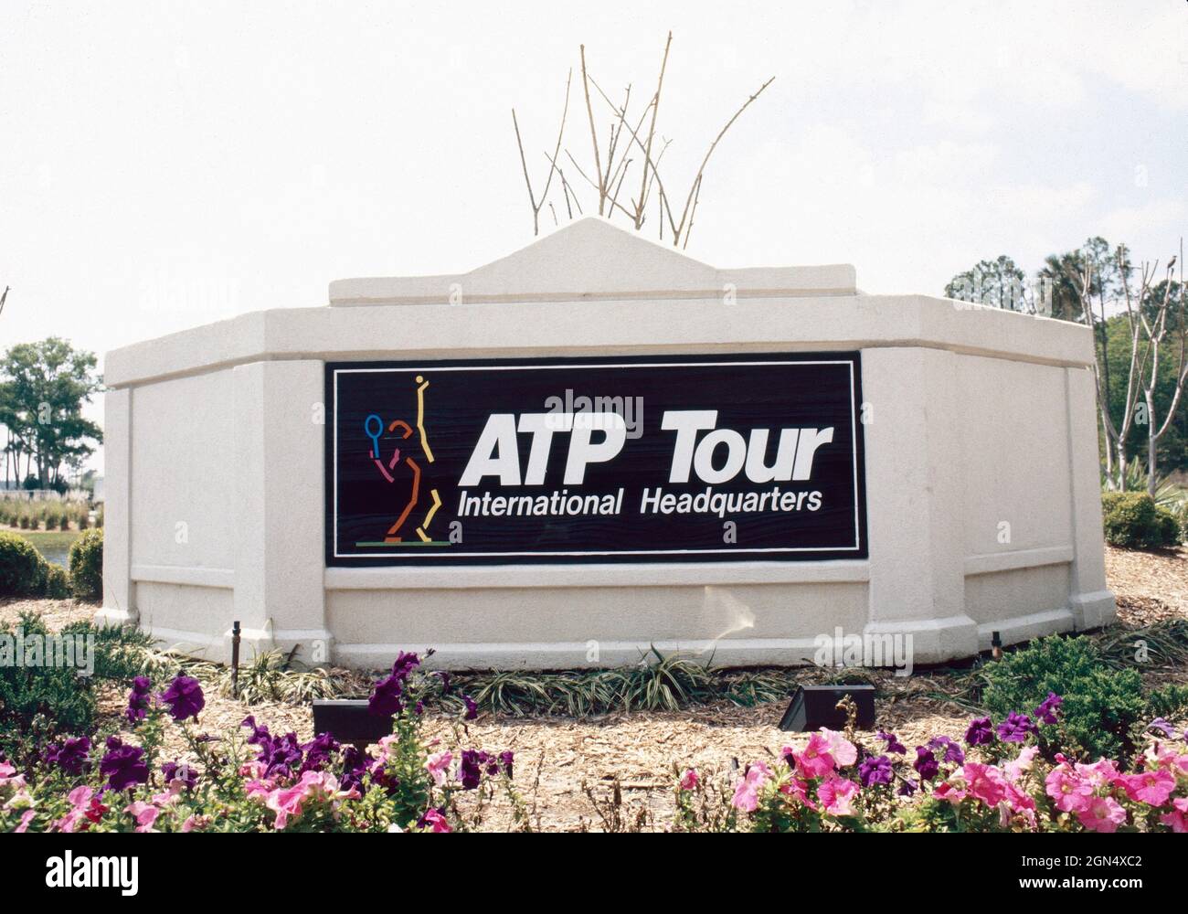 ATP Tennis Tournement International Headquarters, 1980s Stock Photo