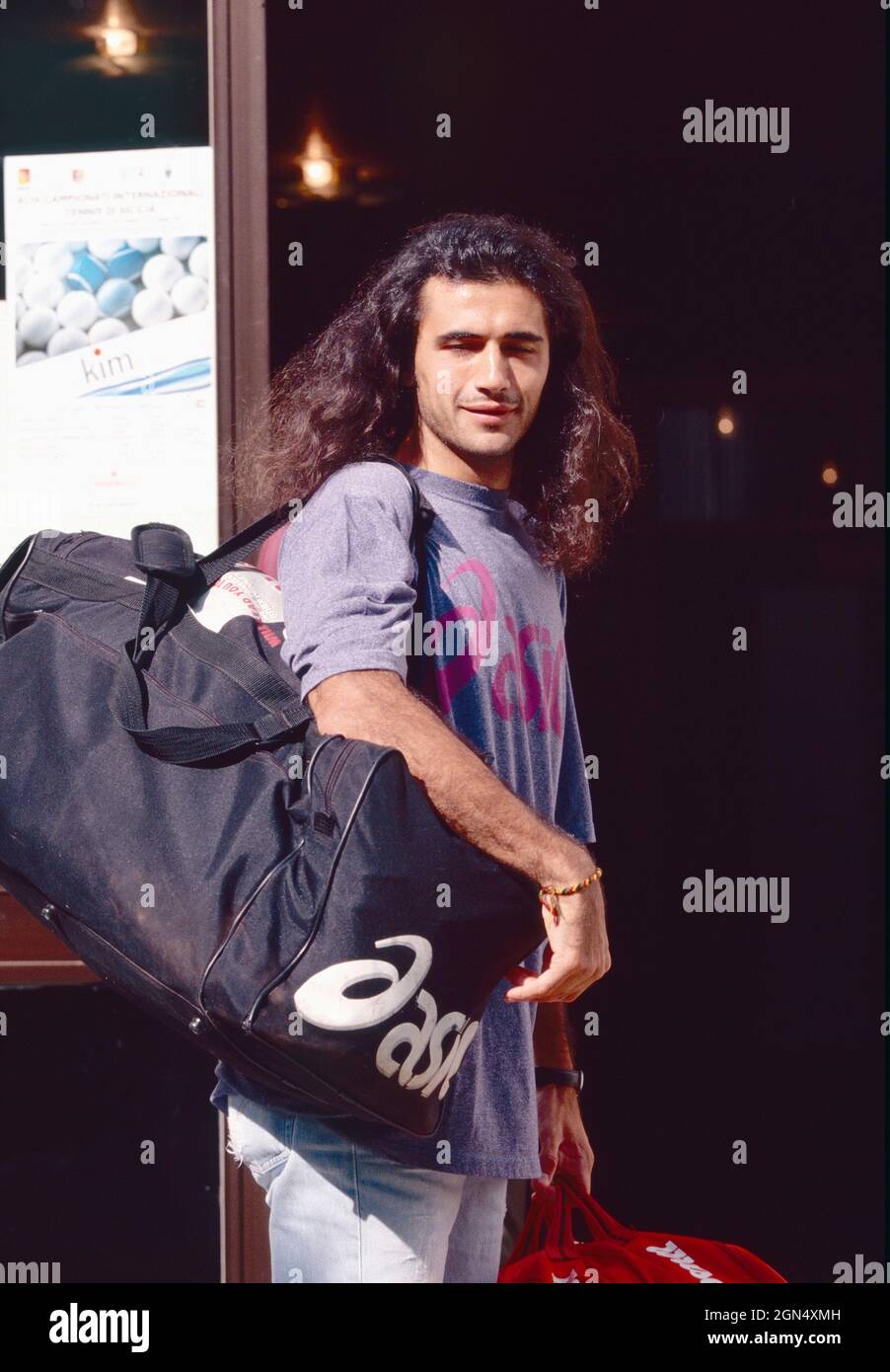 Italian tennis player Cristian Brandi, 1990s Stock Photo Alamy