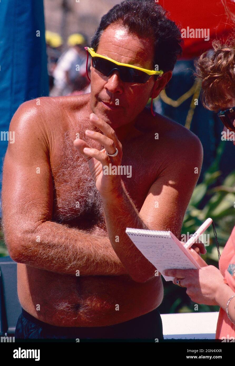 American tennis coach Nick Bollettieri, 1990s Stock Photo