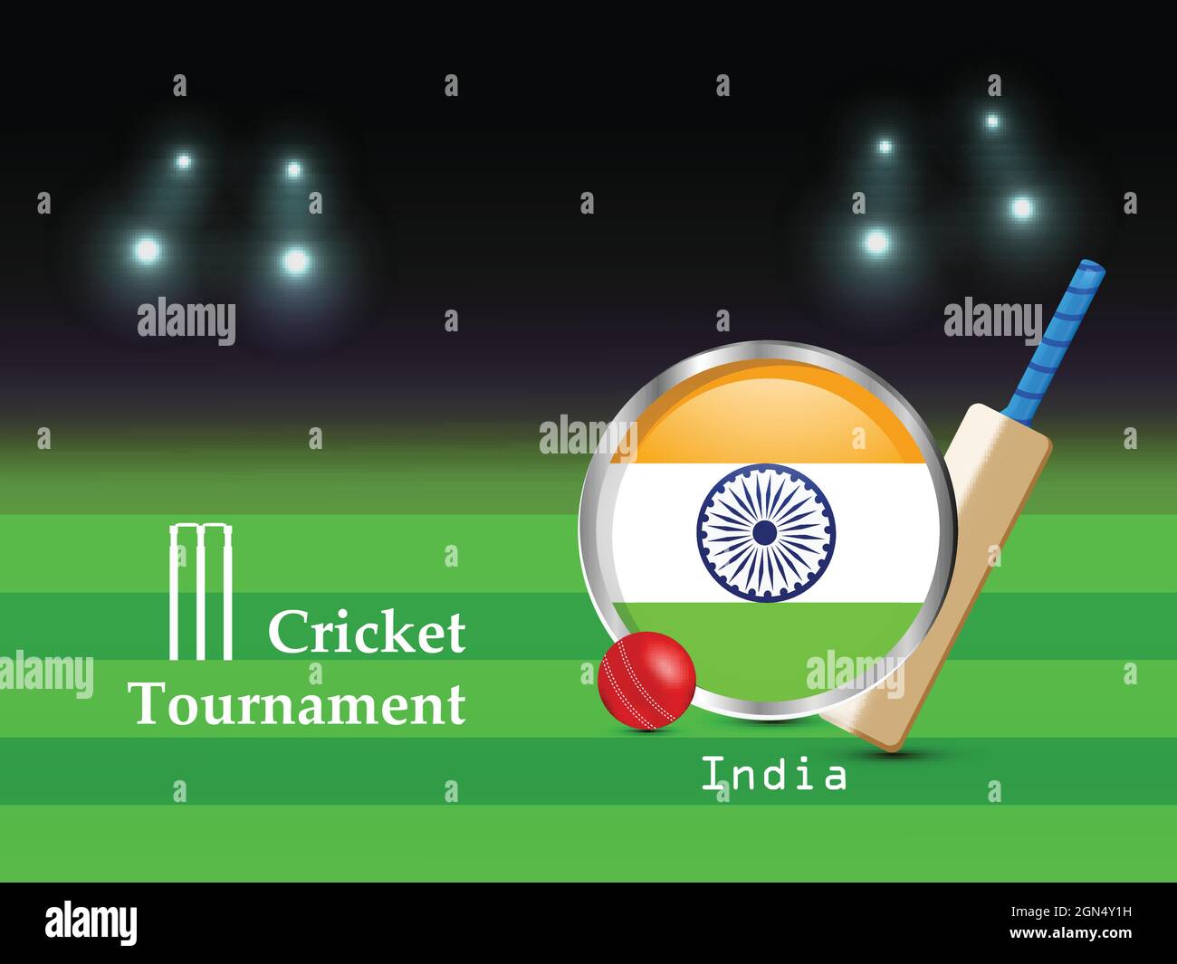Cricket Sport Background Stock Vector Image & Art Alamy