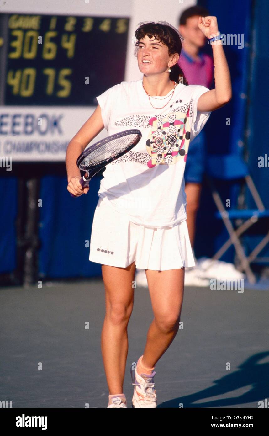 Italian tennis player Maria Francesca Bentivoglio, US Open 1993 Stock