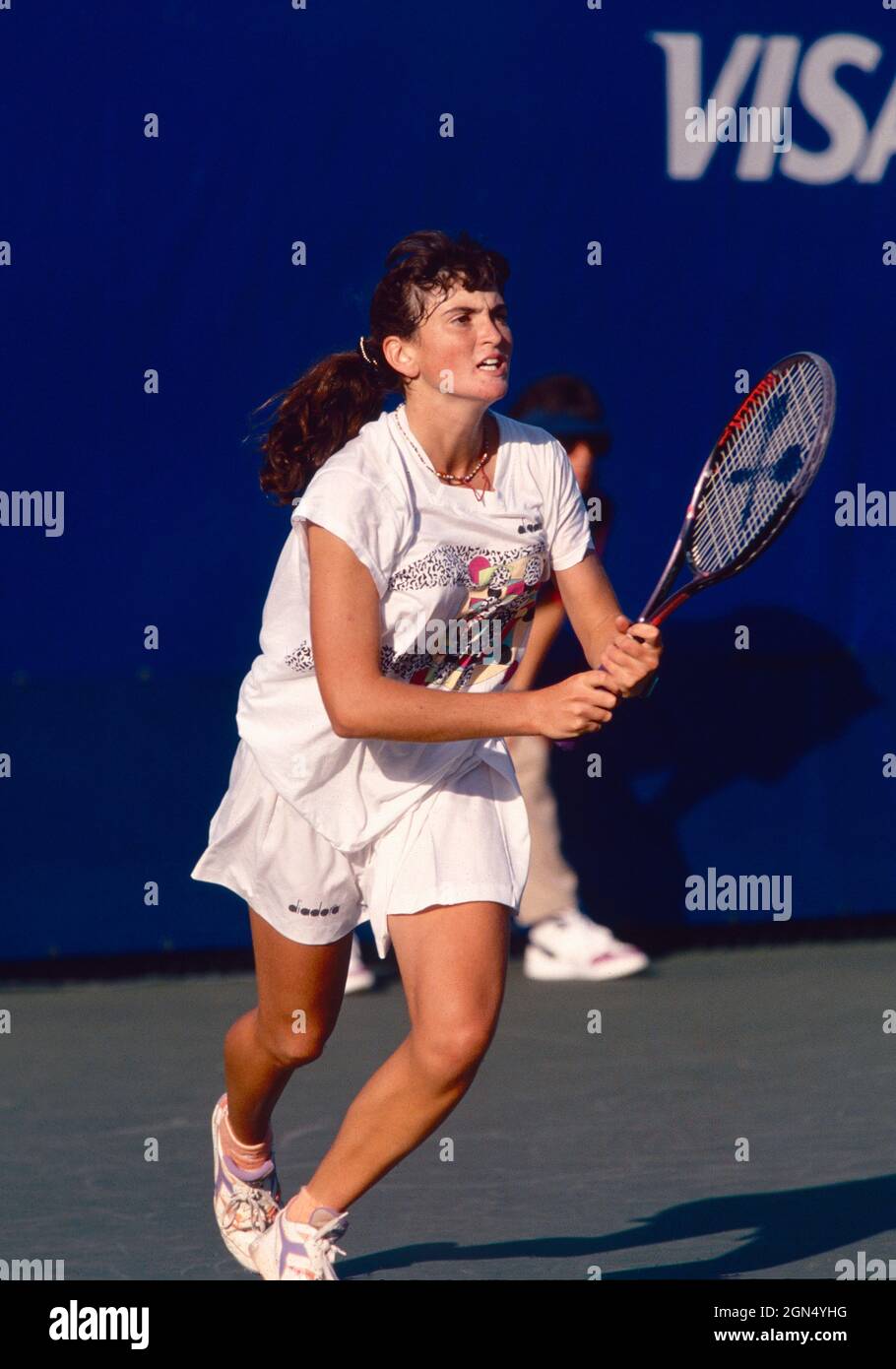 Italian tennis player Maria Francesca Bentivoglio, US Open 1993 Stock Photo  - Alamy