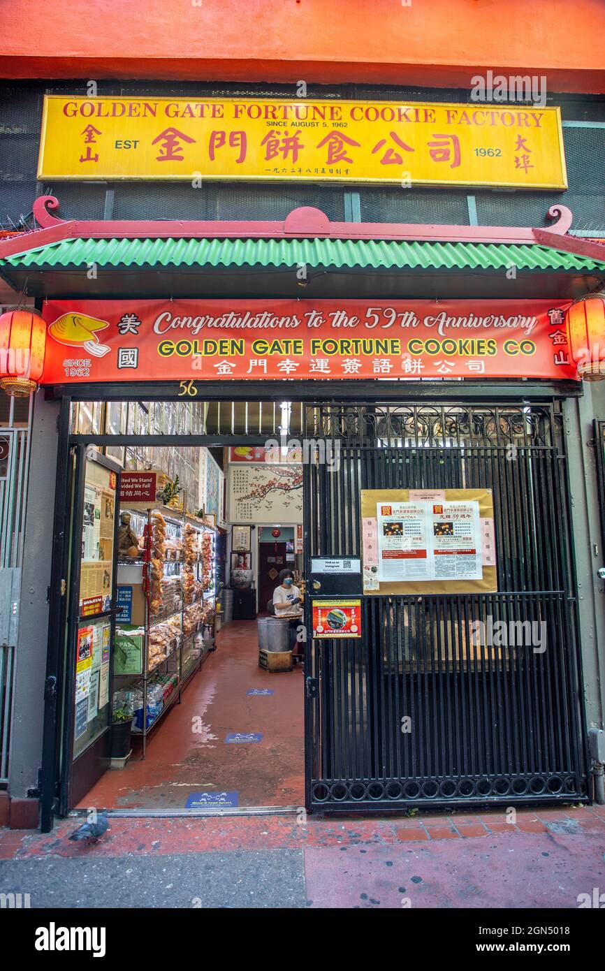 Exploring Chinatown in San Francisco, California. Stock Photo