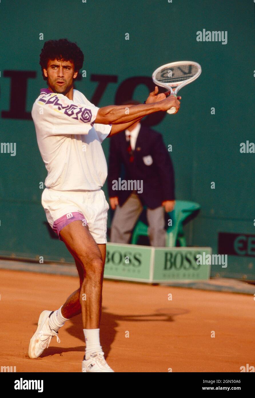 Spanish tennis player Juan Aguilera, 1980s Stock Photo - Alamy