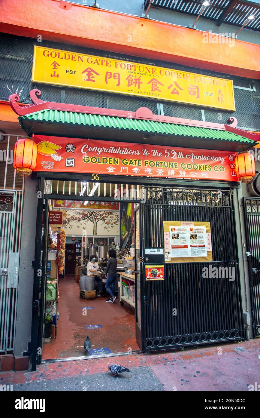 Exploring Chinatown in San Francisco, California. Stock Photo