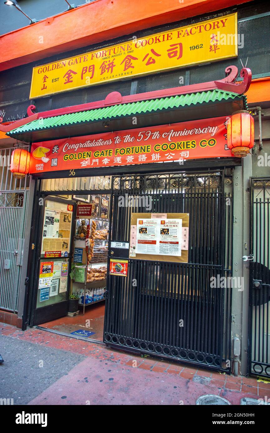 Exploring Chinatown in San Francisco, California. Stock Photo