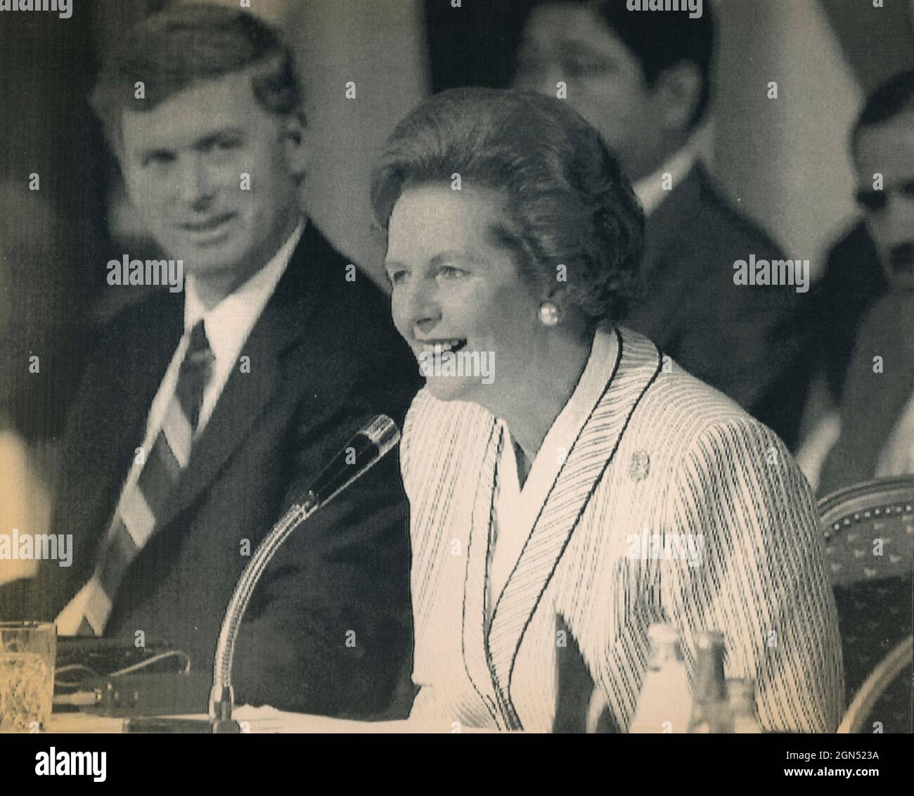 British Prime Minister Margareth Thacher, 1989 Stock Photo