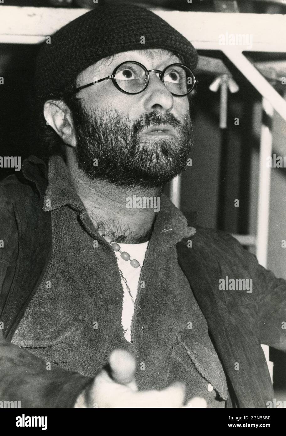 Italian singer and songwriter Lucio Dalla, 1970s Stock Photo - Alamy