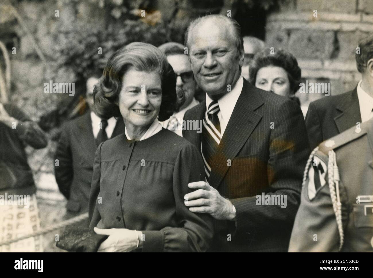 US President Gerald Ford and his wife, 1970s Stock Photo
