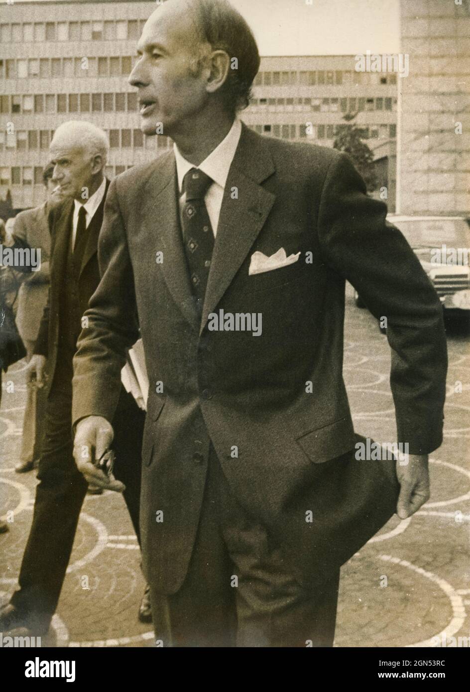 French President Valery Giscard D'Estaing, 1970s Stock Photo