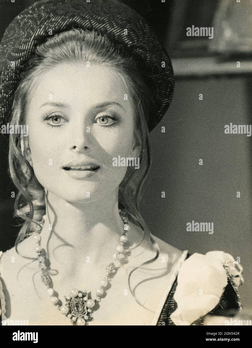 German-American actress Barbara Bouchet, 1970s Stock Photo