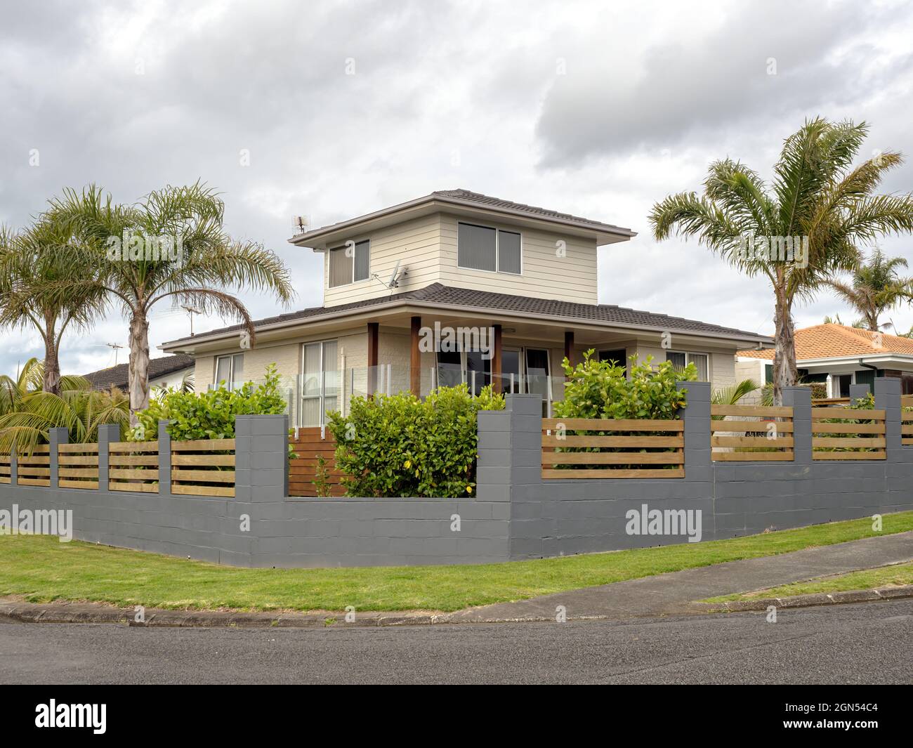 AUCKLAND, NEW ZEALAND Sep 19, 2021 Typical New Zealand suburban